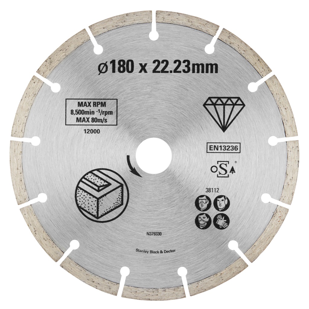 stanley-แผ่นตัดเพชรเเห้ง-segmented-7-นิ้ว-fatmax-รุ่น-sta38112-xj