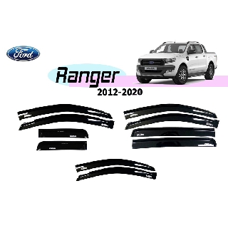 ภาพขนาดย่อของภาพหน้าปกสินค้าคิ้วกันสาด/คิ้วกันฝน Ford Ranger 2012-2021 สีดำ จากร้าน m.d.autopart บน Shopee ภาพที่ 1