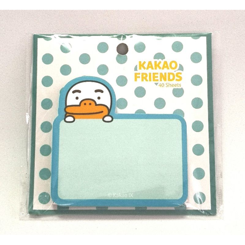 กระดาษโน้ตกาวลายลิขสิทธิ์แท้จาก-kakao-friends-มี-3-สี-3-ลายให้เลือก