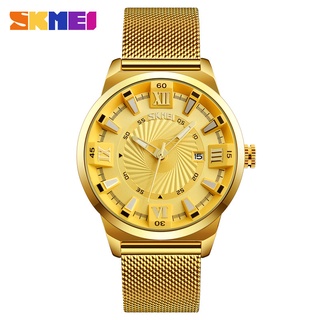 สินค้า SKMEI นาฬิกาข้อมือเป็นทางการ ผู้ชายหรูควอตซ์นาฬิกาอะนาล็อกกันน้ำสแตนเลส แท้ นาฬิกาข้อมือ นาฬิกาข้อมือ