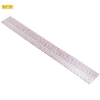 Drawing Tool Squares Angles Parallel Line Soft Plastic Metric Ruler Clear Pink