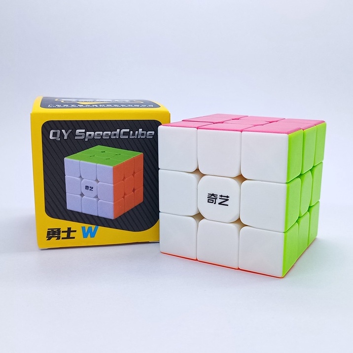 ภาพหน้าปกสินค้ารูบิค 3x3 รูบิค อย่างดี rubik 3x3 rubiks race Qiyi Warrior W 3x3 Stickerless Speed Cube rubix cube SharkRubik