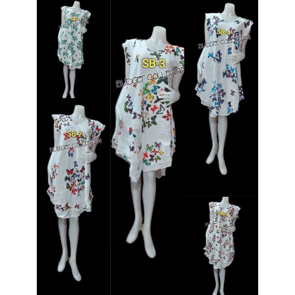 sale-salesale-umbrella-with-sleeve-dress-multi-color-butterfly-prints-เดรสร่มแต่งแขน-พิมพ์ลายผีเสื้อหลากสี