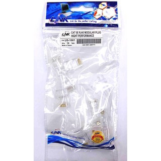 ภาพขนาดย่อของภาพหน้าปกสินค้าLINK US-1001 CAT5E RJ45 Plug, Unshield (10 Each/Pkg) จากร้าน dk.computer007 บน Shopee