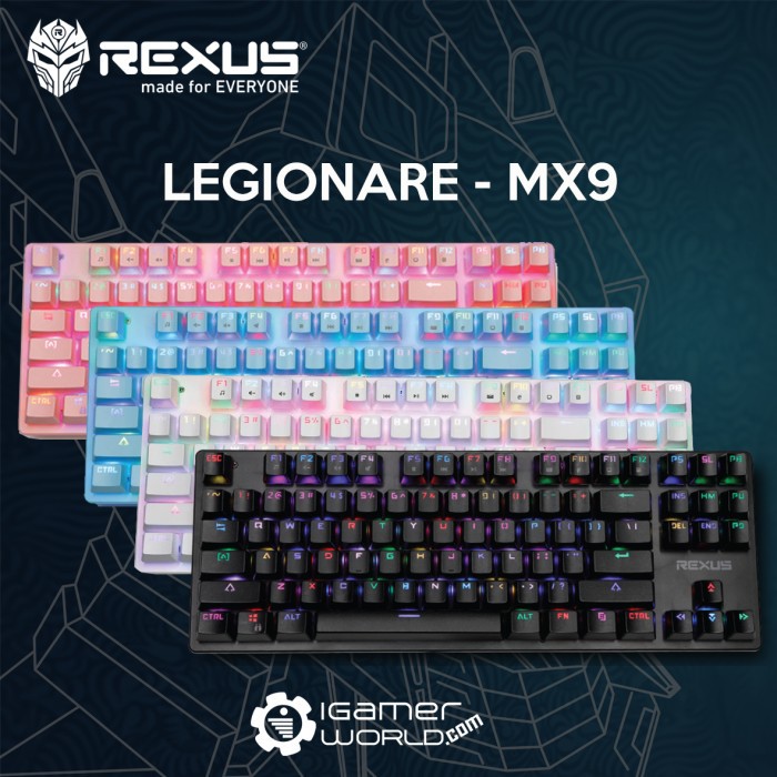 Rexus Legionare MX9 RGB TKL คีย์บอร์ดเกมกล | Shopee Thailand