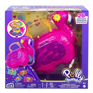 Polly Pocket Flamingo Party Playset พอลลี่ พ็อกเก็ต เพลย์เซตฟลามิงโกปาร์ตี้