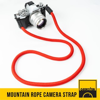 สินค้า สายคล้องกล้อง เชือกปีนเขา ปลายห่วง คล้องคอ ( Leica Style Camera Strap สายคล้อง สาย กล้อง )