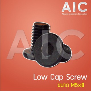 Low Cap Screw M5 ยาว 8-60mm สกรูหัวจมแบน @ AIC ผู้นำด้านอุปกรณ์ทางวิศวกรรม