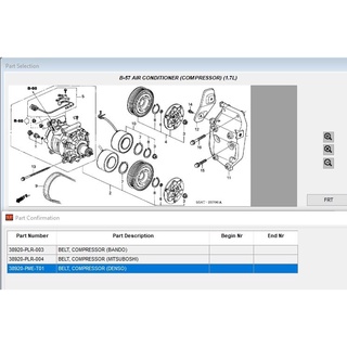 (ของแท้) 38920-PME-T01 สายพานคอมเพรสเซอร์แอร์ Honda Civic ฮอนด้า ซีวิค  ปี 2002 / ของแท้เบิกศูนย์ /สอบถามทางแชทก่อนสั่ง