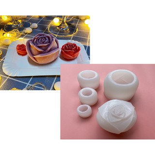 พิมพ์ซิลิโคน 3D พิมพ์ดอกกุหลาบซิลิโคน พิมพ์เทียนรูปดอกกุหลาบ พิมพ์น้ำแข็งรูปดอกกุหลาบ  พิมพ์ช็อลโกแลครูปดอกกุหลาบ