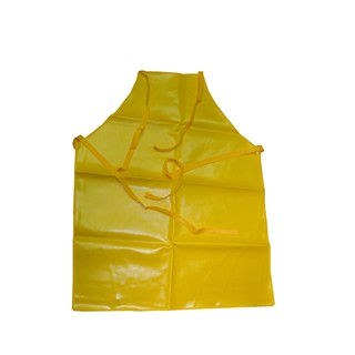 เอี๊ยม PVC สีเหลือง ป้องกันสารเคมีได้