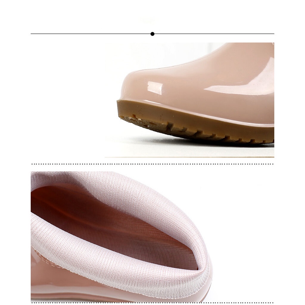 ภาพสินค้ารองเท้าบูท 5นิ้ว เหนือข้อเท้า รุ่น 361 มีให้เลือก 5 สี ยางPVC มีหลายไซน์ ดีไซน์สวยงาม จากร้าน tbkintershopping บน Shopee ภาพที่ 2