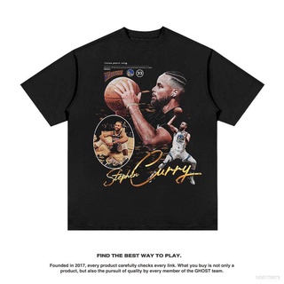 เสื้อยืดคอกลม แขนสั้น พิมพ์ลาย Jason NBA Finals FMVP Curry Fan สไตล์วินเทจ พลัสไซซ์S-5XL