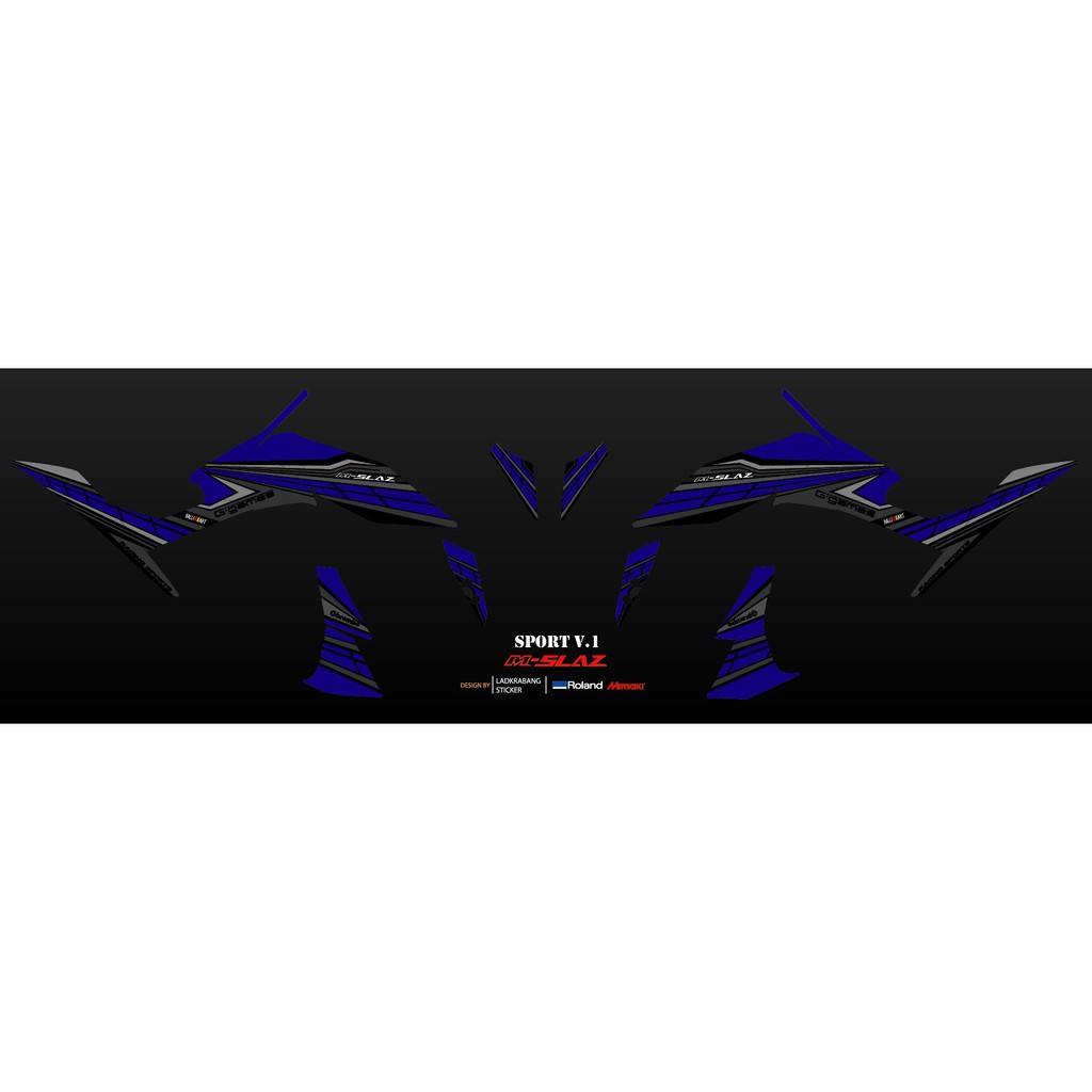 สติ๊กเกอร์แต่งลายรถ YAMAHA MSLAZ ลาย SPORT V.1 | Shopee Thailand