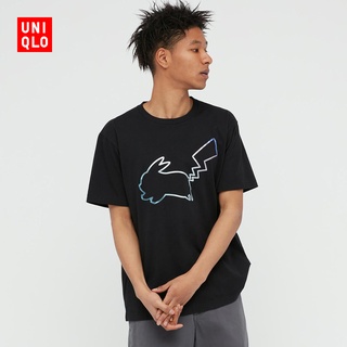 Uniqlo เสื้อยืดแขนสั้น คอกลม พิมพ์ลายโปเกม่อน สําหรับผู้ชาย ผู้หญิง 436660