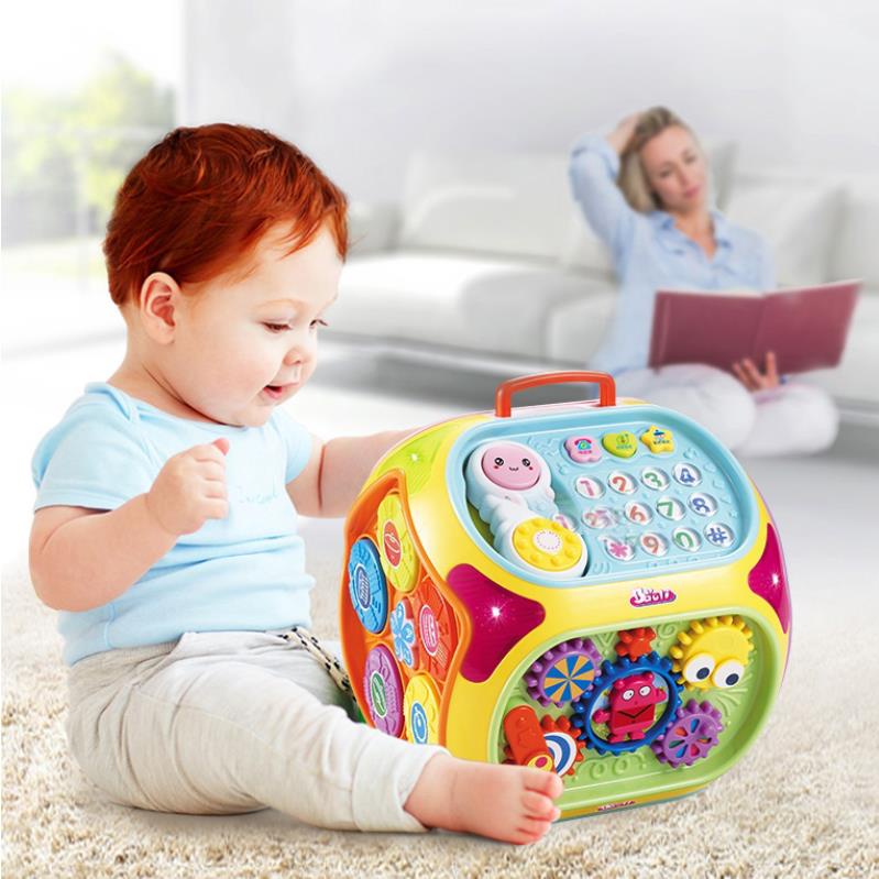 baoli-แบรนด์แท้-กล่องกิจกรรม7ด้าน-กล่องใหญ่-educational-toy-house-เวอร์ชั่นภาษาอังกฤษ