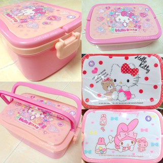 ปิ่นโต กล่องใส่อาหาร กล่องคิตตี้ กล่องข้าว กล่องซุปเปอร์แวร์ Hello kitty คิดตี้