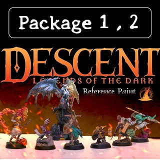 (Service Paint) Descent : Legends of the Dark [สำหรับสั่ง Package 1,2 รวมทุกตัวละคร] เซอร์วิสเพ้นท์ Miniature