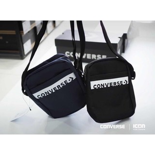 Converse กระเป๋านักเรียนกระเป๋าสะพาย Classic Messenger กระเป๋าผ้าใบกระเป๋า Messenger