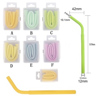 Silicone Straw หลอดซิลิโคนหลากสี แบบใช้ซ้ำได้ แบบ Food Grade ทนร้อน เย็น สูง ปลอดภัย BPA free ม้วนเก็บ พกพาสะดวก