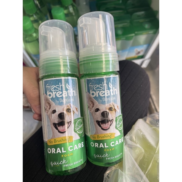 Tropiclean fresh breath Instant Fresh Foam โฟมดับกลิ่นปาก สำหรับสุนัข ...
