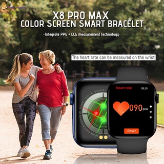 สินค้า นาฬิกา X8 Pro Max Smart Watch Series 7พร้อม1.75นิ้ว Rel Gio บลูทูธโทรกันน้ำ Pk Y68 X7 W37 Jare
