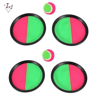 2X Toss and Catch Game Set Paddle Catch Ball Game Outdoor Sports Catch Ball Game Set for Kids Playing