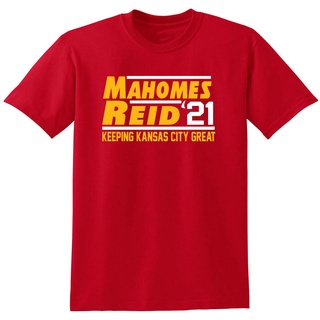 เสื้อยืดผ้าฝ้ายพิมพ์ลายขายดี เสื้อยืดผ้าฝ้าย พิมพ์ลาย Patrick Mas Andy Reid Kansas City Chiefs สไตล์เรโทร สําหรับผู้ชาย
