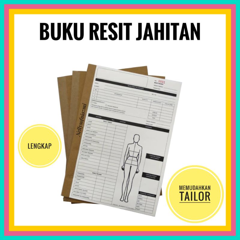 หนังสือ Resit Buku Ukuran Jahant Tailor Resit ReadyMade | Shopee Thailand