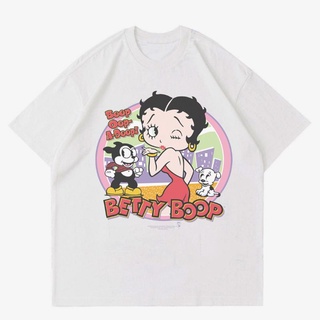 เสื้อยืด พิมพ์ลาย Betty BOOP VINTAGE | เสื้อยืด ลาย VINTAGE 90S | เสื้อเชิ้ต BOOP สีขาว