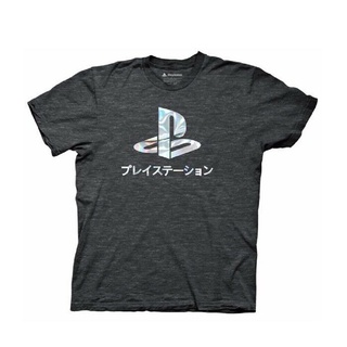 [S-5XL] เสื้อยืด ผ้าฝ้าย 100% พิมพ์ลายโลโก้ Playstatilogo Foil Gamer สําหรับผู้ชาย