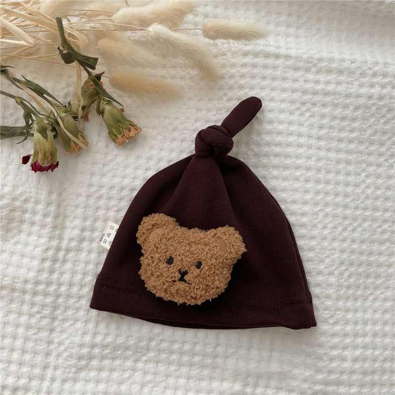 aod-หมวกเด็กแรกเกิด-นิ่ม-ลายหมี-หมวกเด็กแรกเกิด-สําหรับงานเลี้ยง-เด็กแรกเกิด-ถ่ายภาพเด็กทารก-รักษาหัวหู-อบอุ่น