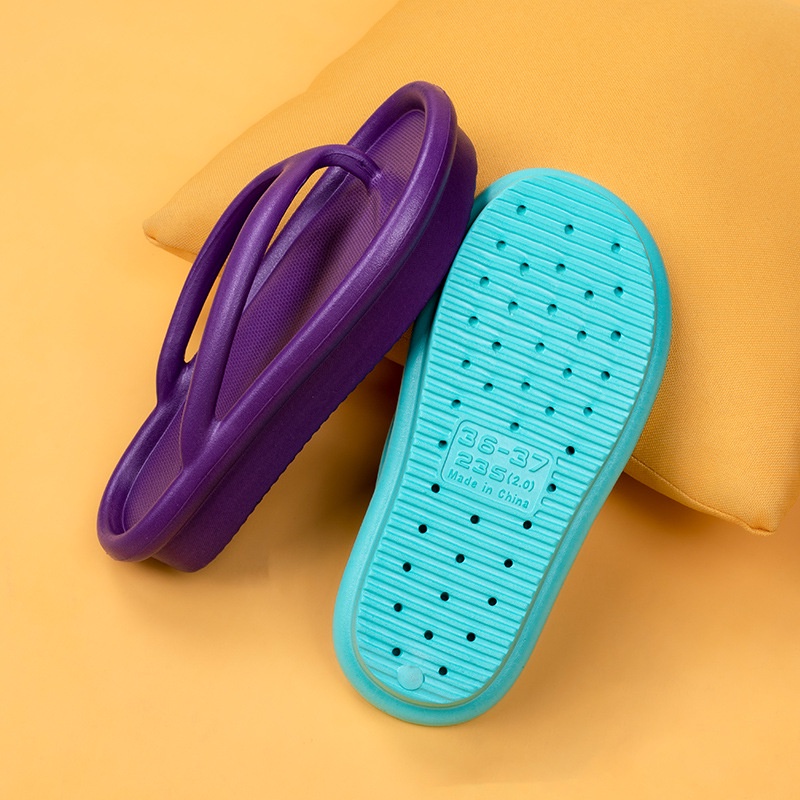 ภาพสินค้าLadies Simple Casual Platform Flip-flops จากร้าน gilliviolet.th บน Shopee ภาพที่ 4