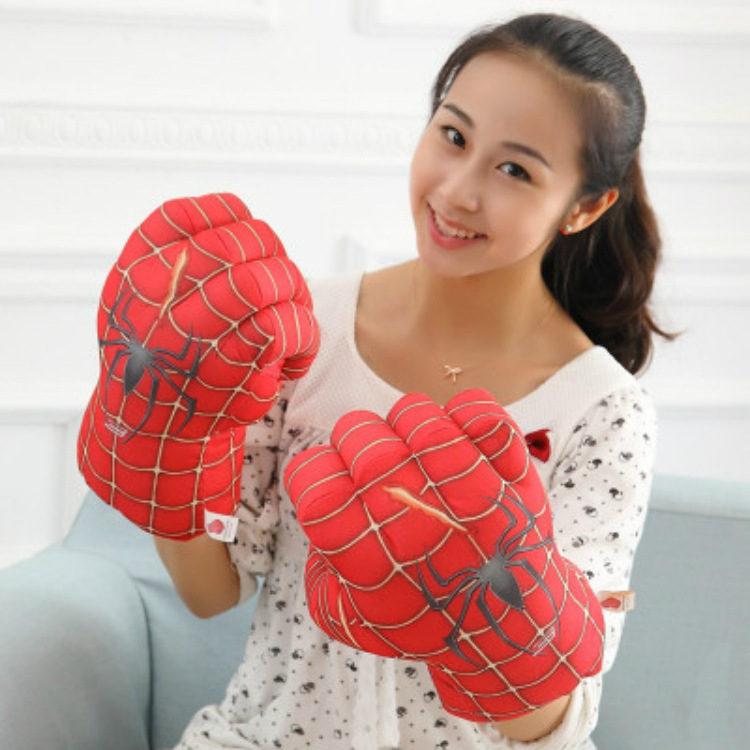 สร้างสรรค์น่ารักถุงมือมวย-spiderman-สีเขียวยักษ์มวยของเล่นตุ๊กตาของขวัญสำหรับเด็ก