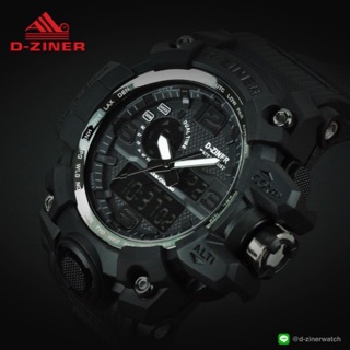D-Ziner Watch Model 8119 Classic (สายสีดำ)