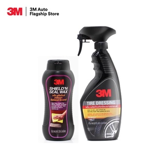 3M สเปรย์เคลือบยางรถยนต์ ขนาด 400ml. PN39042LT + 3M ShieldN Seal Wax ผลิตภัณฑ์เคลือบเงารถยนต์ ขนาด 236 มล.