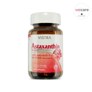 ภาพขนาดย่อของภาพหน้าปกสินค้าVistra Astaxanthin 4มก 30เม็ด วิสตร้า แอสตาแซนทีน จากร้าน wecareshop บน Shopee ภาพที่ 3