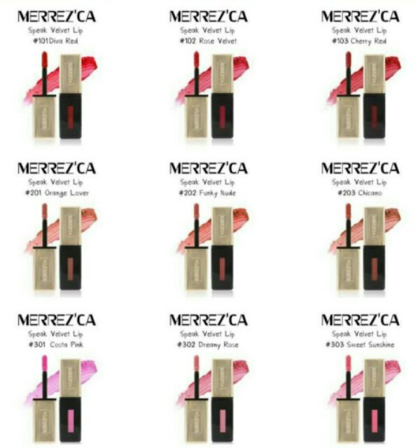 merrezca-เมอร์เรซก้า-ลิปเนื้อแมท-ลิปจุ่มแมท-ของแท้ราคาถูก