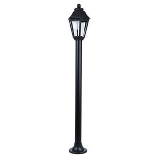 Field lights PEDESTAL POST LIGHT CARINI 1004W/1M BK PLASTIC BLACK 1-LIGHT External lamp Light bulb ไฟสนาม ไฟทางเดิน CARI