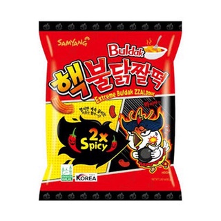 1 ห่อ ซัมยังไจต๊อก ขนมทอดกรอบ "สูตรเผ็ดมาก" 80 กรัม Samyang Zzaldduck Snack ขนมนำเข้าจากประเทศเกาหลี