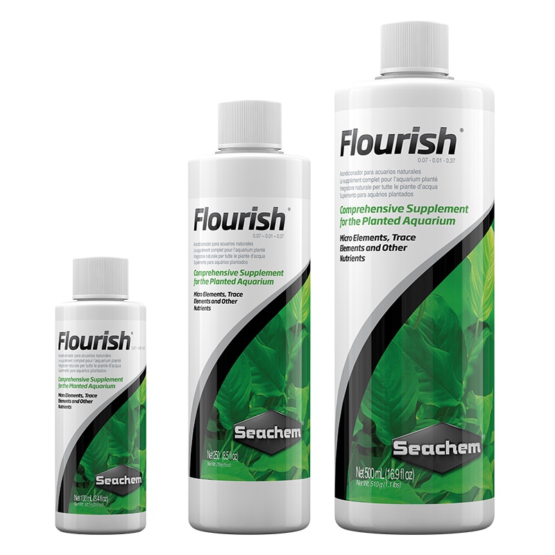 seachem-flourish-ปุ๋ยน้ำสูตรรวมสำหรับตู้ไม้น้ำ-ขนาด-100ml-250ml-500ml