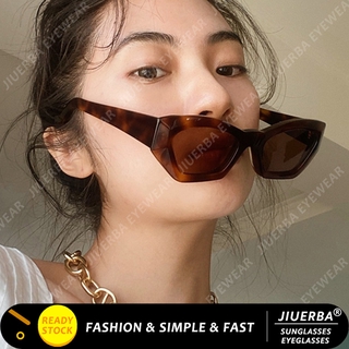 ภาพขนาดย่อของสินค้า(JIUERBA)COD แว่นกันแดด Cat Eye สไตล์แฟชั่นเกาหลีสำหรับผู้หญิงสี Candy Retro Shades สำหรับผู้หญิง