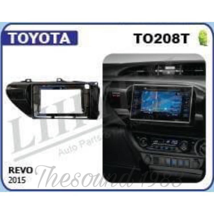 หน้ากากวิทยุจอแอนดรอย2ดินขนาด10หน้ากากรีโว-toyota-revo-2015-แท้100-ราคาถูก