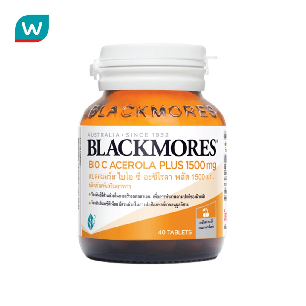 ภาพหน้าปกสินค้าBlackmores bio c แบลคมอร์ส ไบโอ ซี อะซีโรลา พลัส 1500 มก. 40 เม็ด