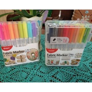 สินค้า ปากกาเขียนผ้า ปากกาเพ้นท์ผ้า Monami Fabric Marker 470 ชุด 8 สี 16 สี และ 24 สีชนิดเพ้นท์ติดถาวร