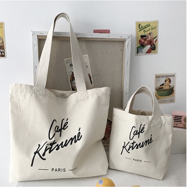 กระเป๋าถือ-ผ้าแคนวาส-ลาย-kitsune