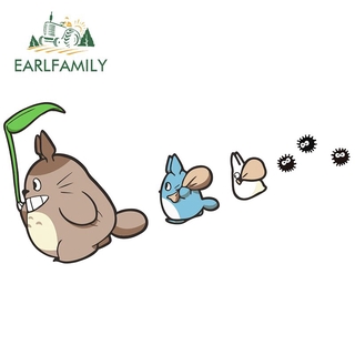 Earlfamily สติกเกอร์ไวนิล ลายการ์ตูนอนิเมะ Tonari No Totoro Hellaflush ขนาด 13 ซม. x 5.6 ซม. สําหรับติดตกแต่งหน้าต่างรถยนต์