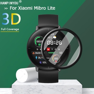สินค้า 1/2/3/5 Pcs For MiBro Lite Smart Watch Ultra Clear Full Cover 3D Curved Soft PMMA Film Screen Protector -Not Tempered Glass