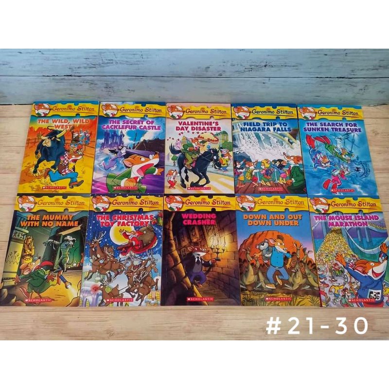 new-geronimo-stilton-21-30-bookset-ปกอ่อน-ภาพสีทั้งเล่ม