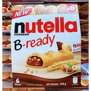 ภาพขนาดย่อของภาพหน้าปกสินค้าNutella Ferrero B-ready Chocolate 132g นูเทลล่า บี-เรดี้ จากร้าน haifaputila บน Shopee